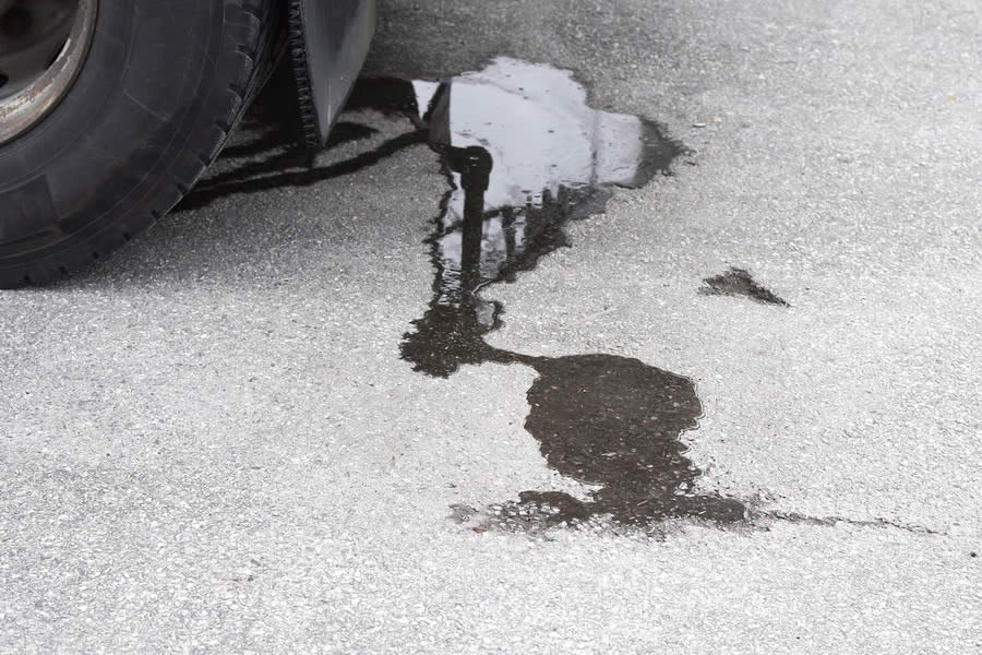 car-leaking-water